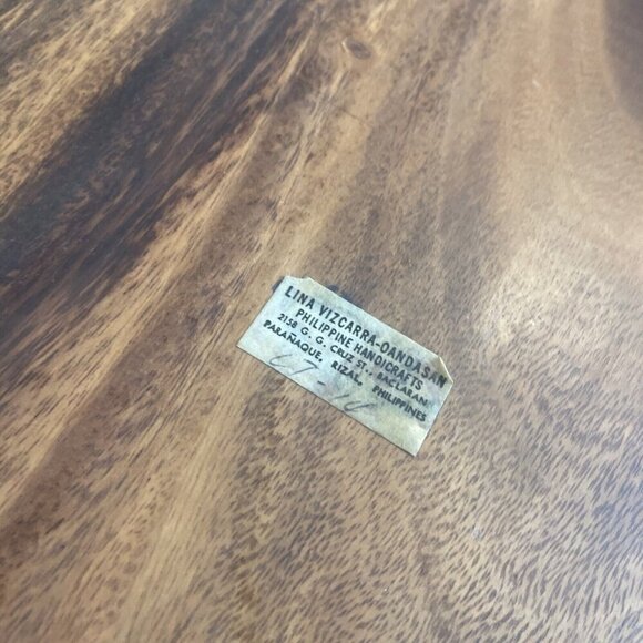 Philippine Handicrafts Tray Monkey Pod Wood Lina Vizcarra- Oandasan Handcrafted - Picture 7 of 9